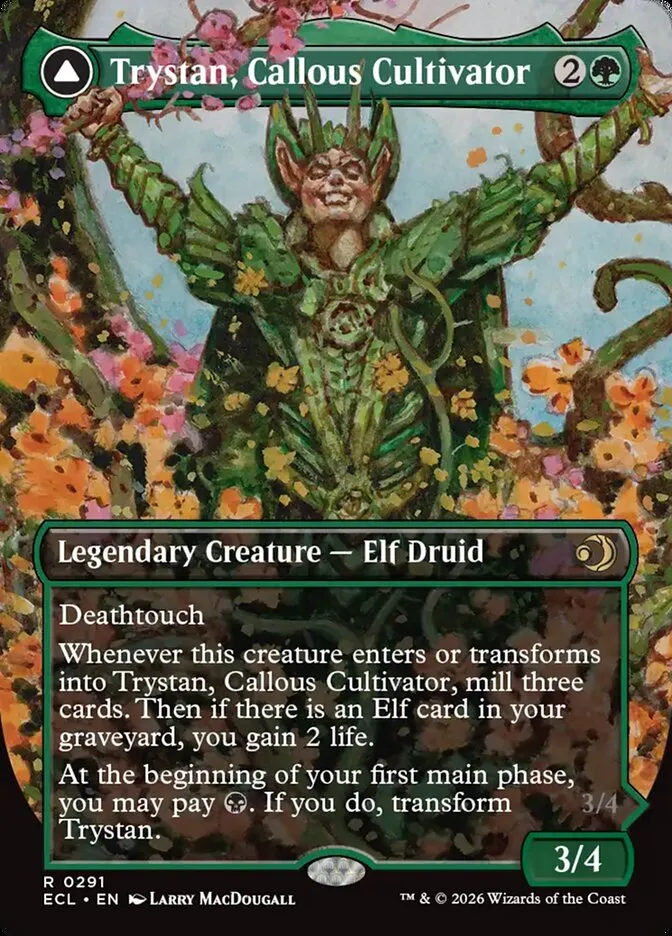 Trystan, Callous Cultivator // Trystan, Penitent Culler Front Face