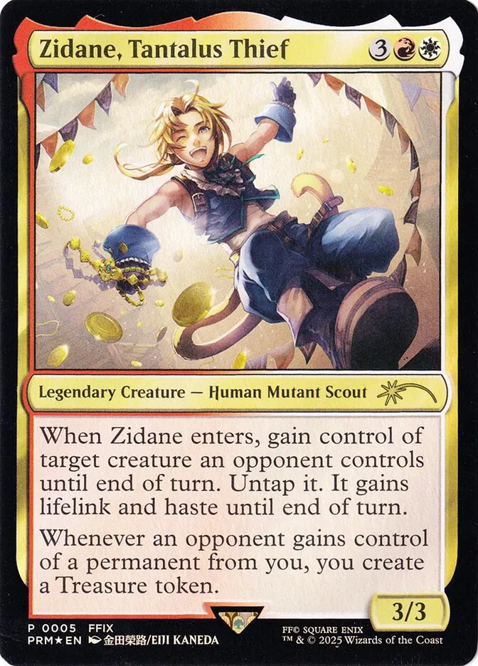 Zidane, Tantalus Thief Front Face