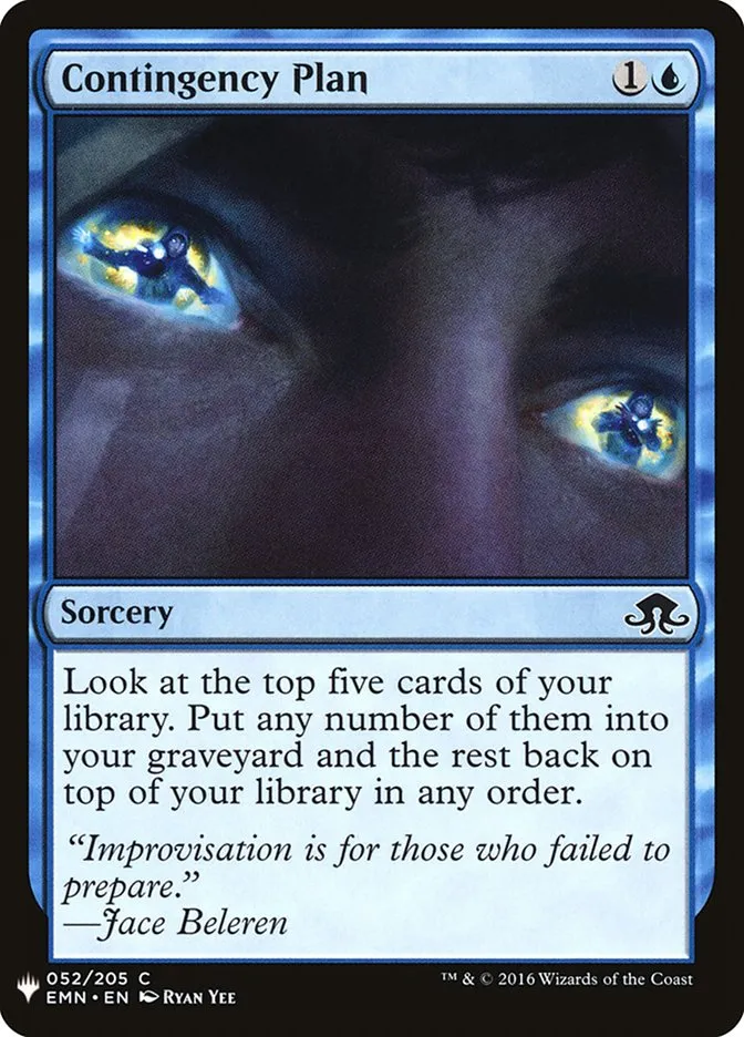 Contingency Plan Front Face