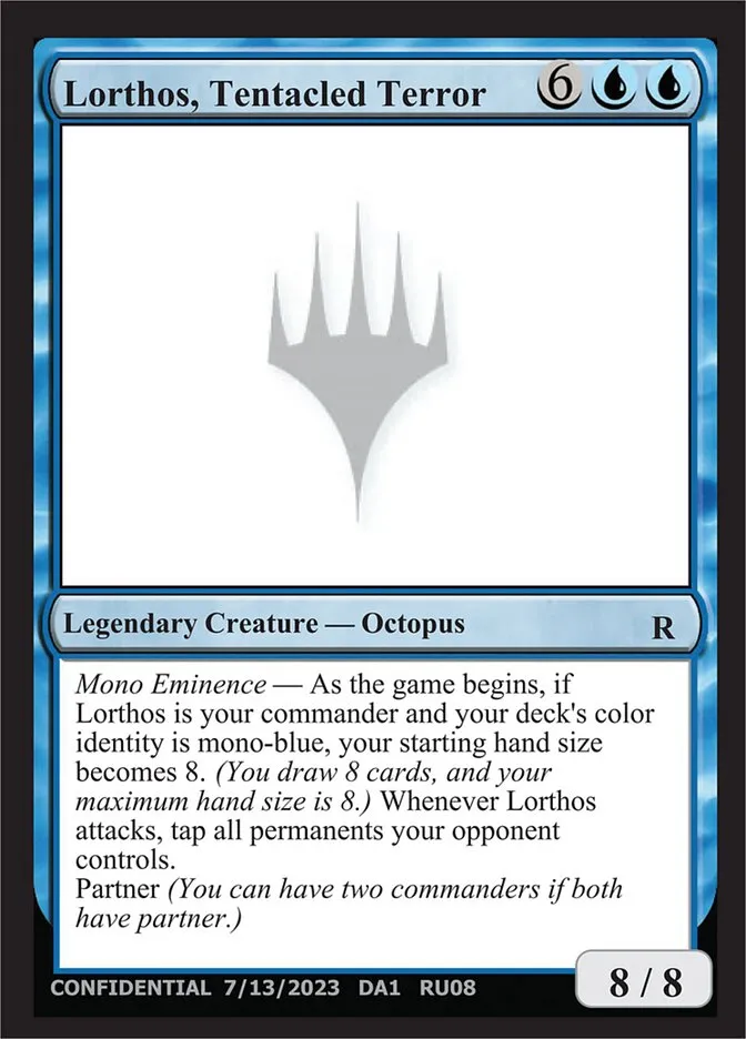 Lorthos, Tentacled Terror Front Face