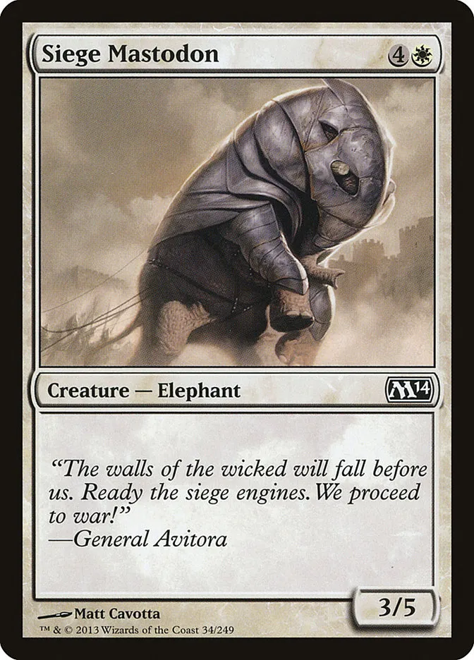 Siege Mastodon Front Face
