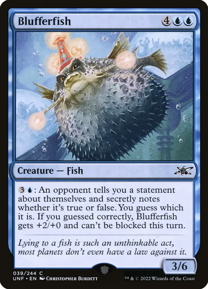 Blufferfish Front Face