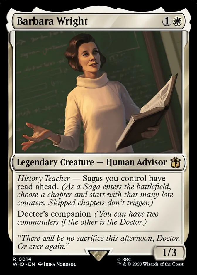 Barbara Wright Front Face
