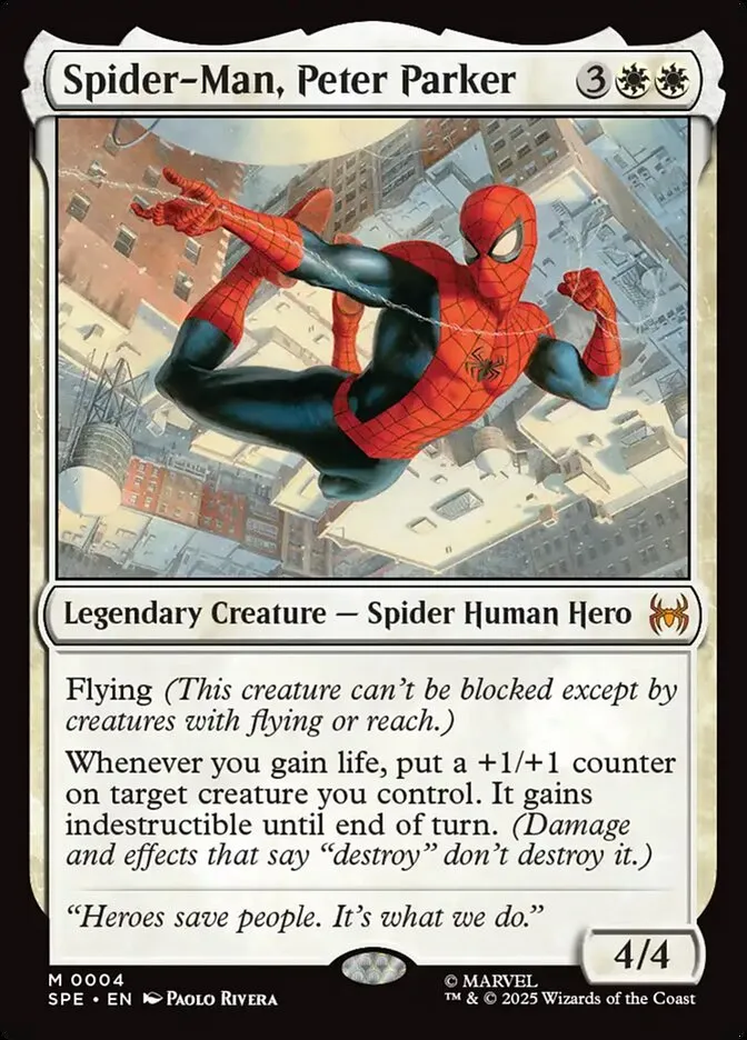 Spider-Man, Peter Parker Front Face
