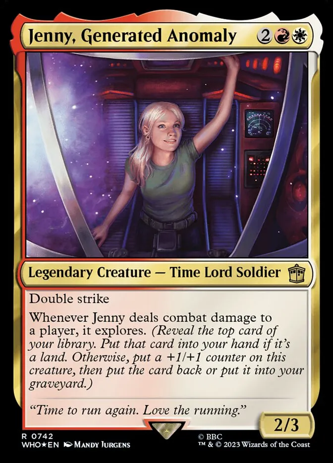 Jenny, Generated Anomaly Front Face
