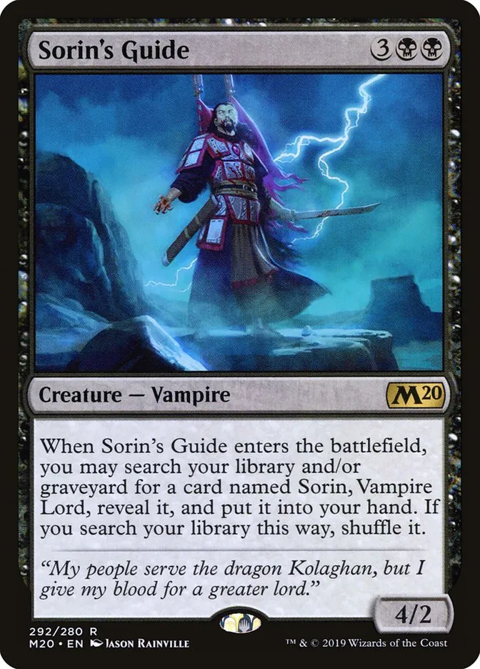 Sorin's Guide Front Face