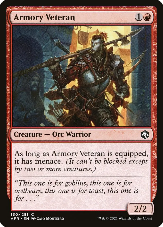 Armory Veteran Front Face