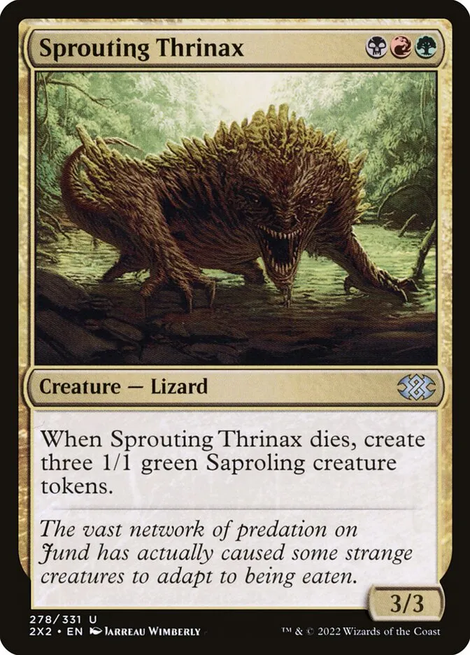 Sprouting Thrinax Front Face