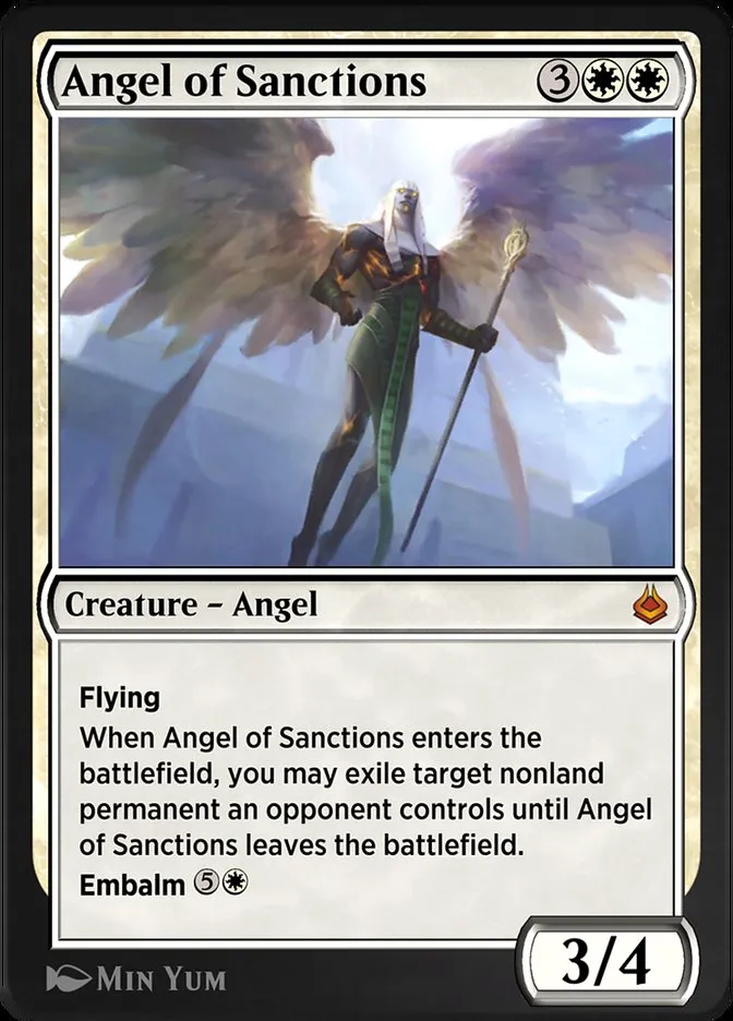 Angel of Sanctions Front Face