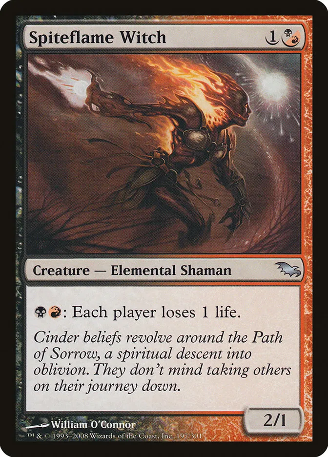 Spiteflame Witch Front Face