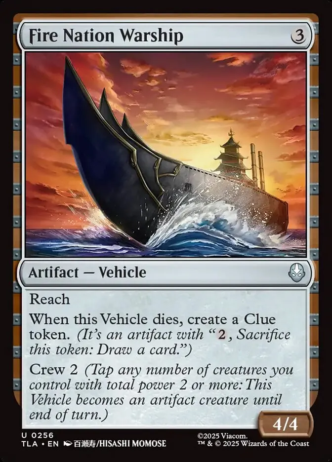 Fire Nation Warship Front Face