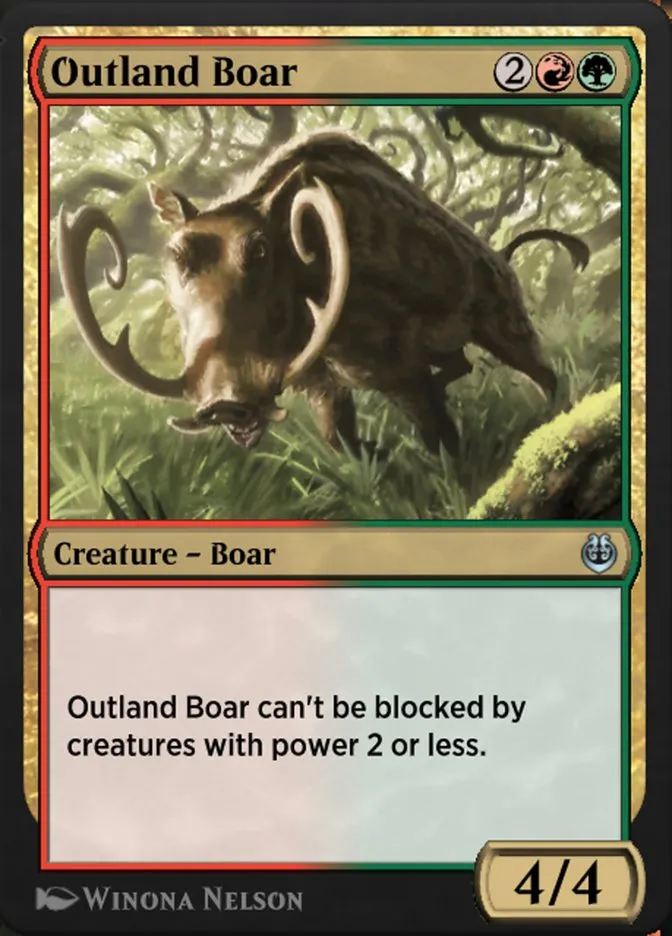 Outland Boar Front Face