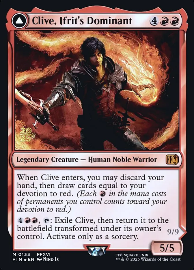 Clive, Ifrit's Dominant // Ifrit, Warden of Inferno Front Face