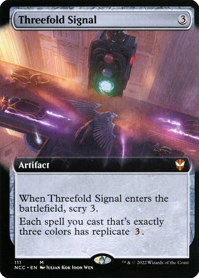 Threefold Signal Front Face