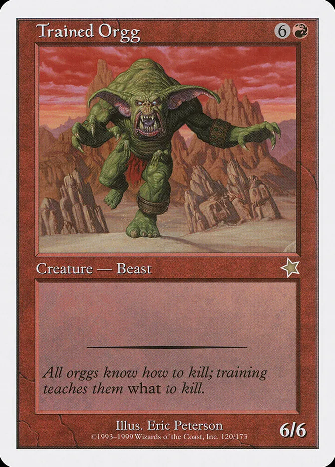 Trained Orgg Front Face