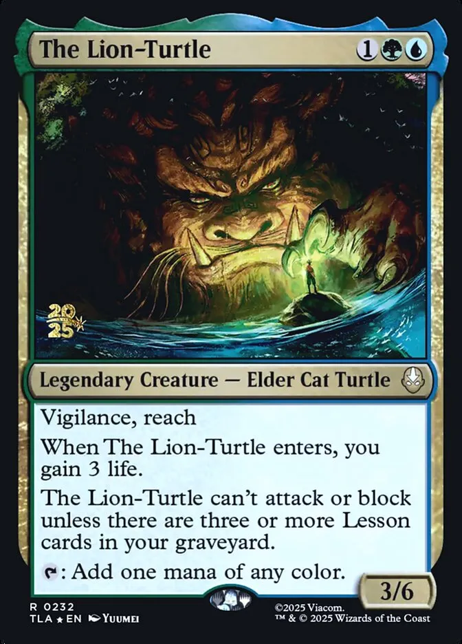 The Lion-Turtle Front Face