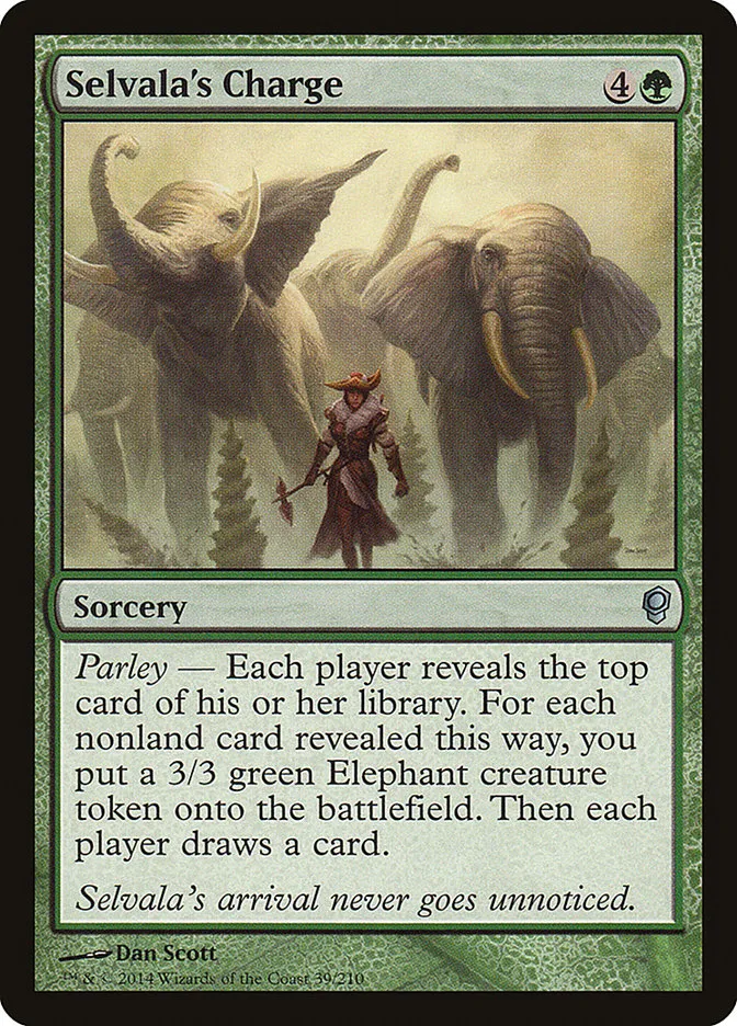 Selvala's Charge Front Face