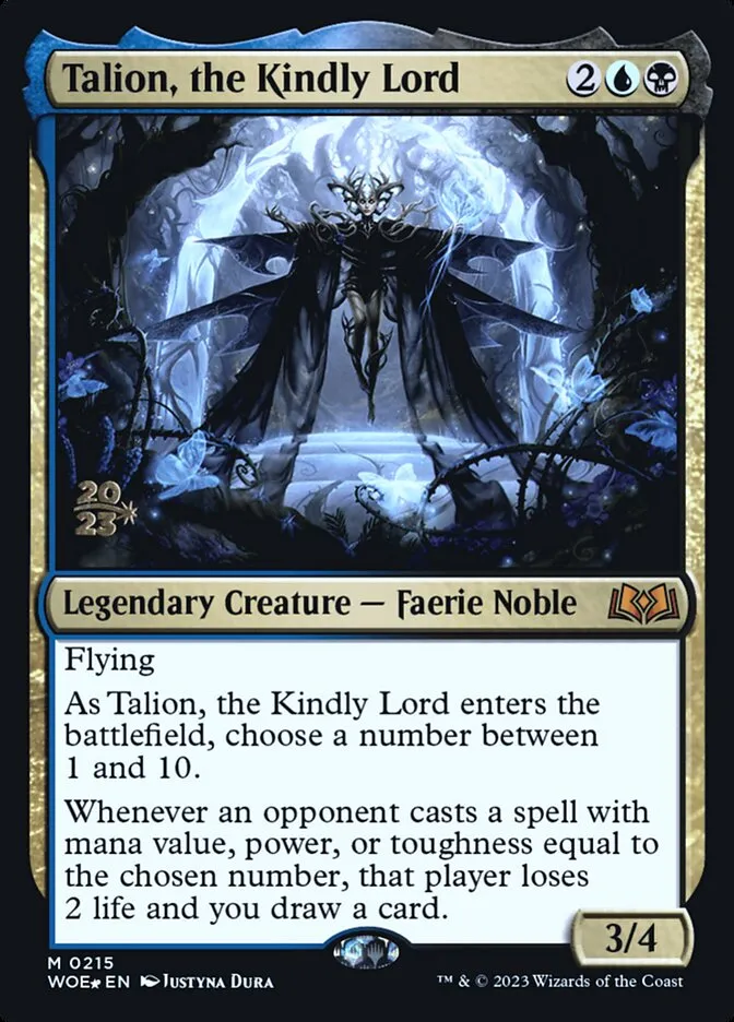 Talion, the Kindly Lord Front Face