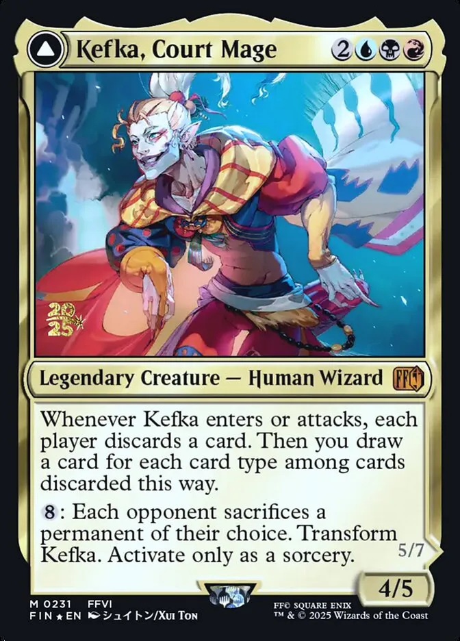 Kefka, Court Mage // Kefka, Ruler of Ruin Front Face