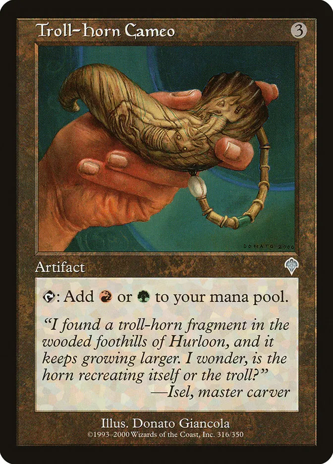 Troll-Horn Cameo Front Face