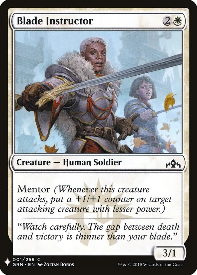 Blade Instructor Front Face
