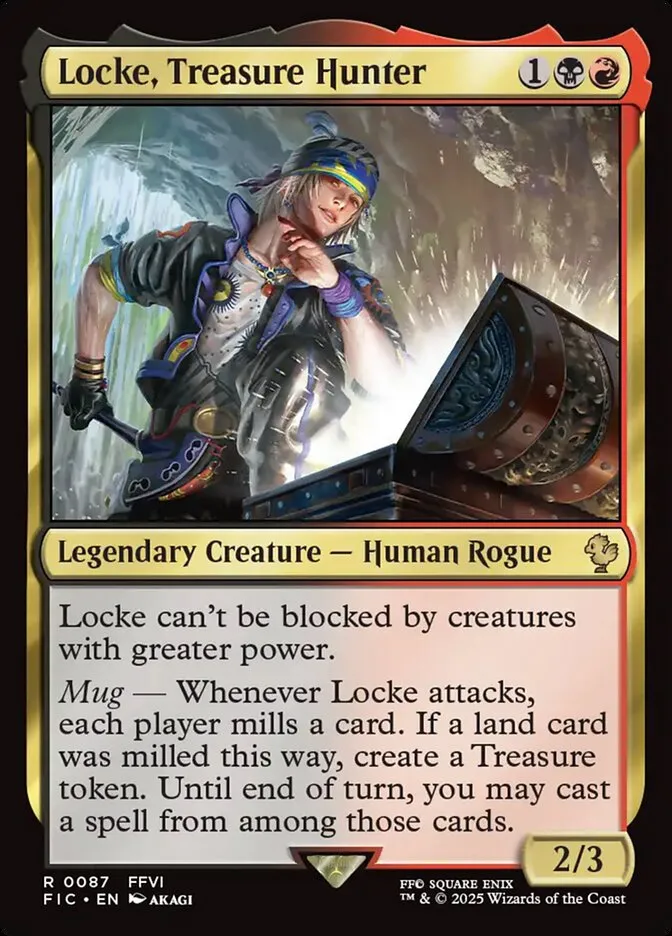 Locke, Treasure Hunter Front Face