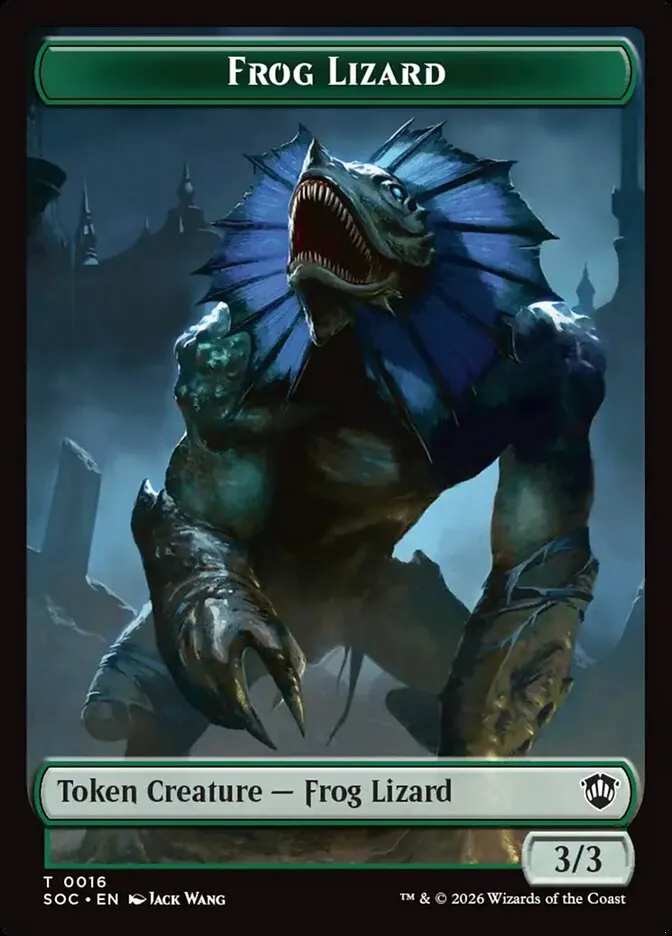 Frog Lizard Front Face