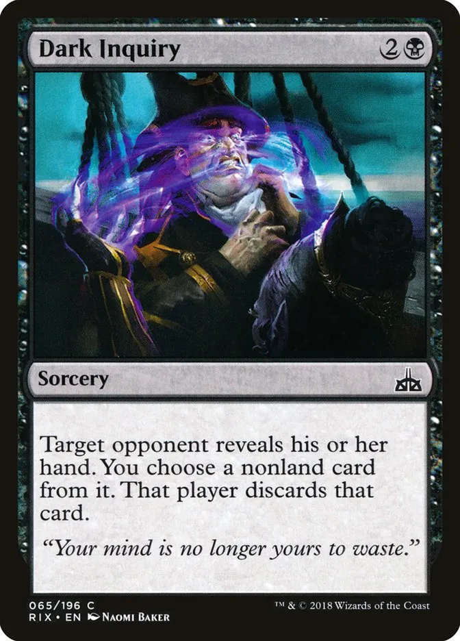 Dark Inquiry Front Face