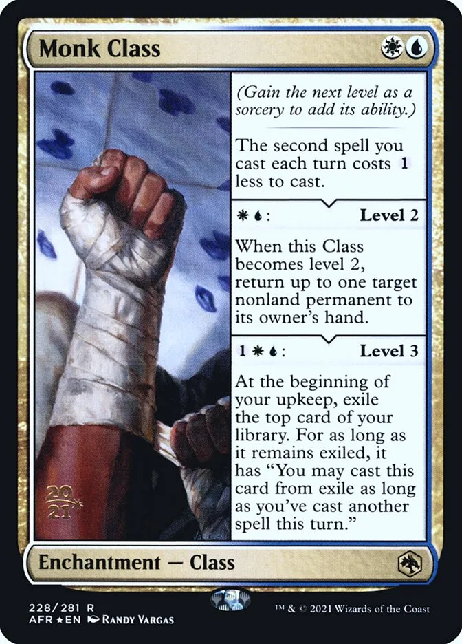Monk Class Front Face