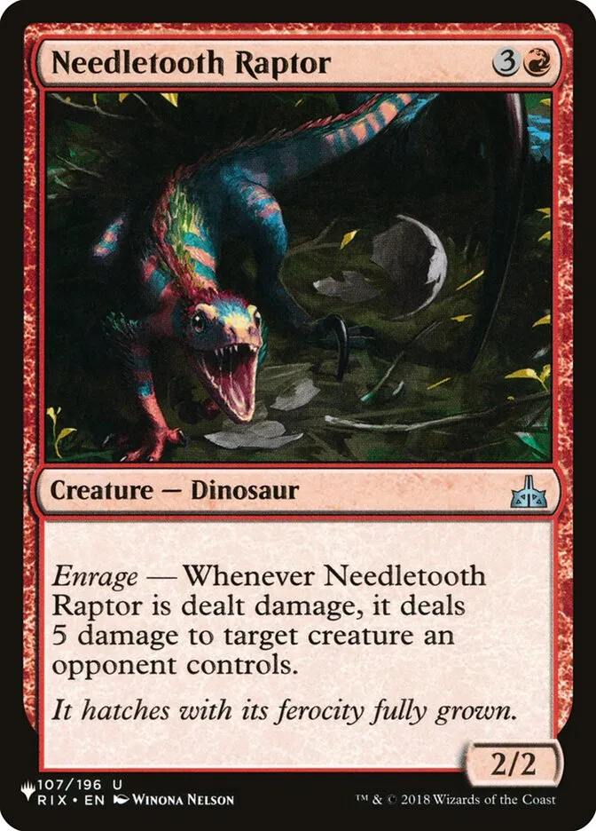Needletooth Raptor Front Face