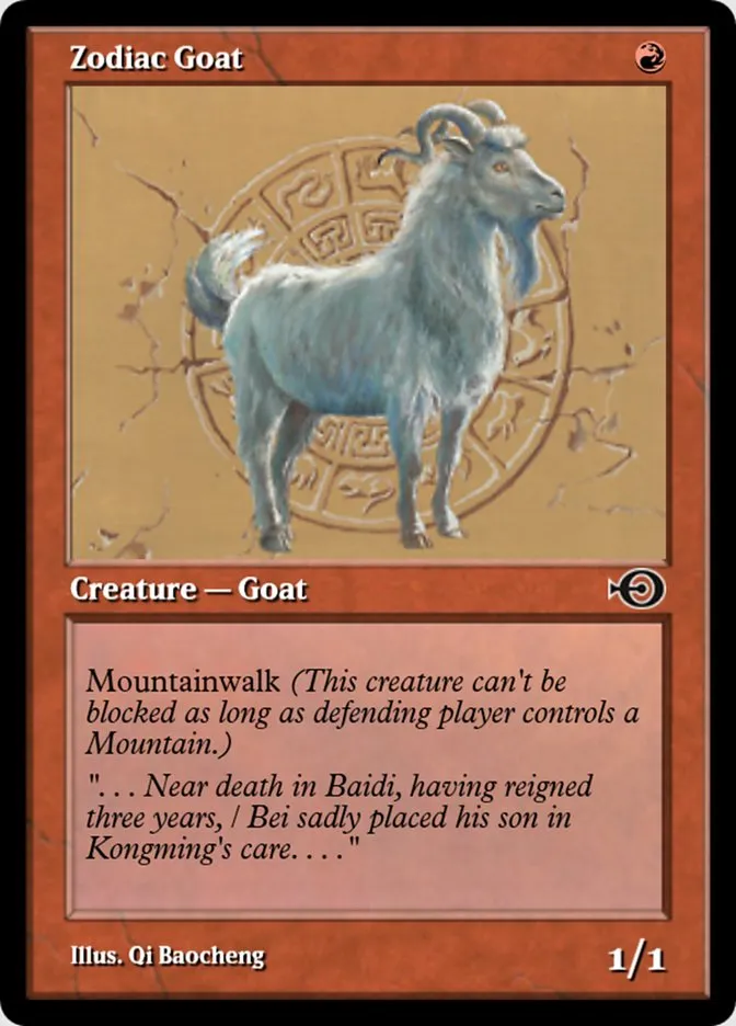 Zodiac Goat Front Face