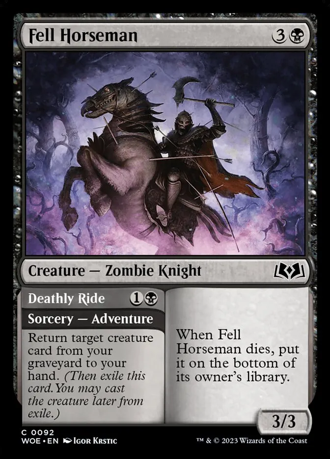 Fell Horseman // Deathly Ride Front Face
