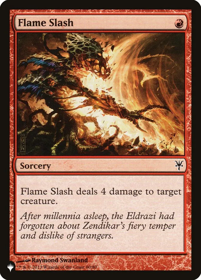 Flame Slash Front Face