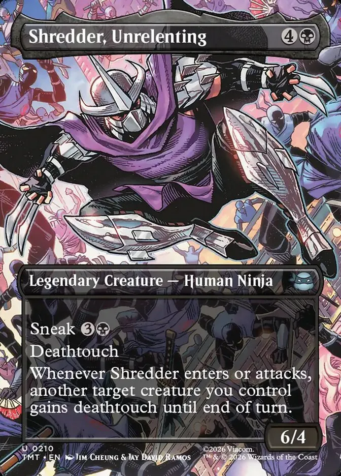 Shredder, Unrelenting Front Face