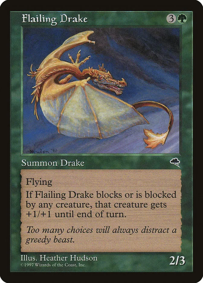Flailing Drake Front Face