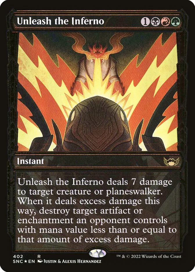 Unleash the Inferno Front Face