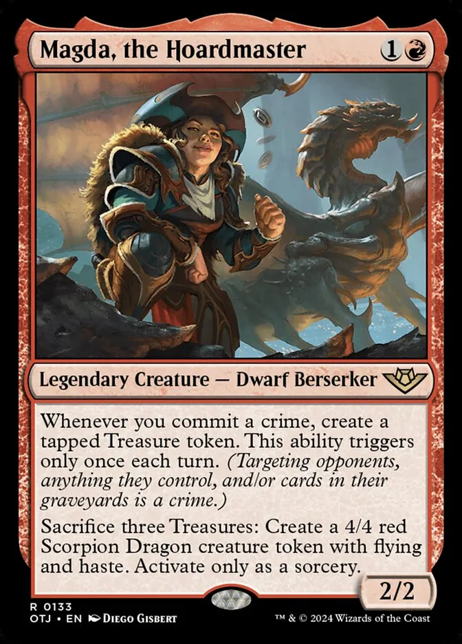 Magda, the Hoardmaster Front Face