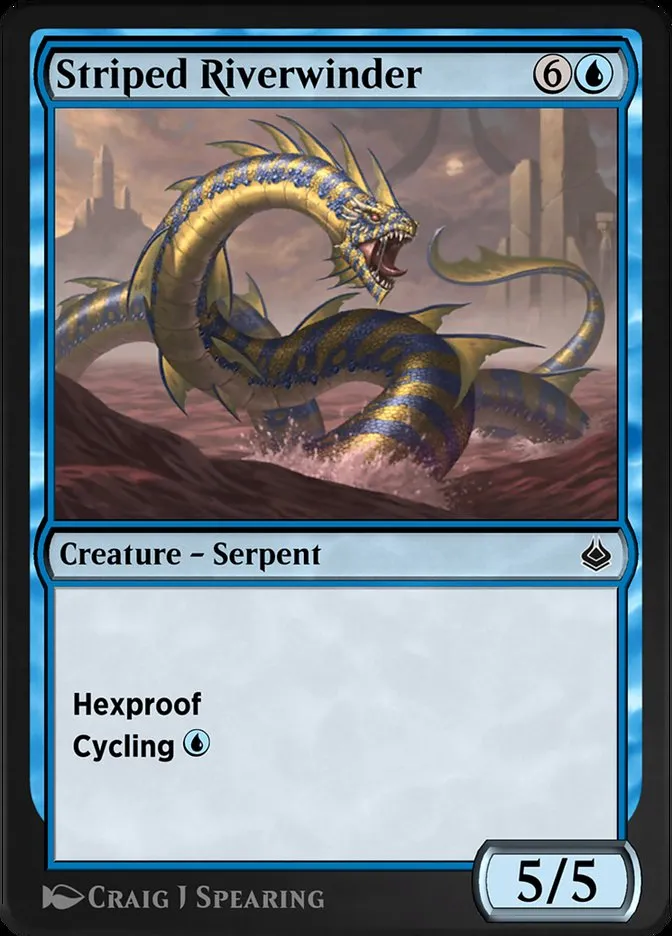 Striped Riverwinder Front Face