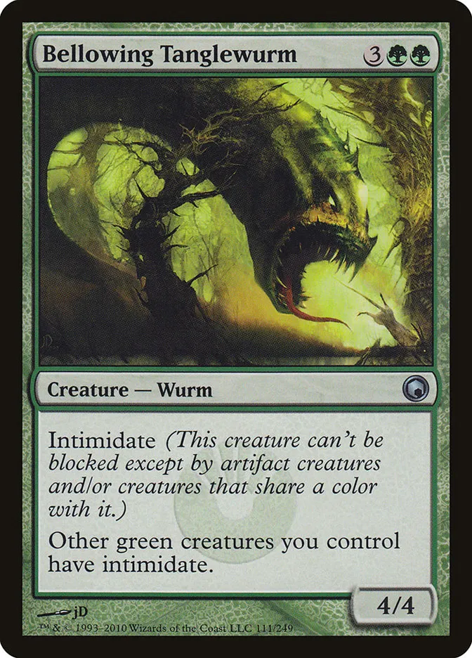 Bellowing Tanglewurm Front Face