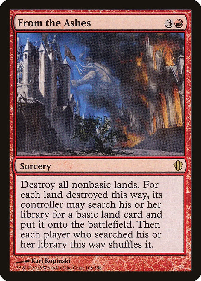 From the Ashes Front Face