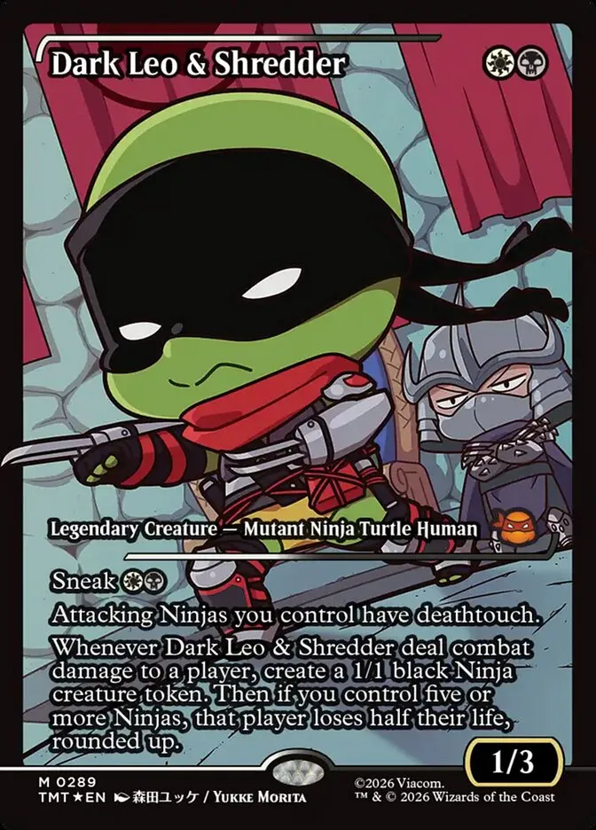 Dark Leo & Shredder Front Face