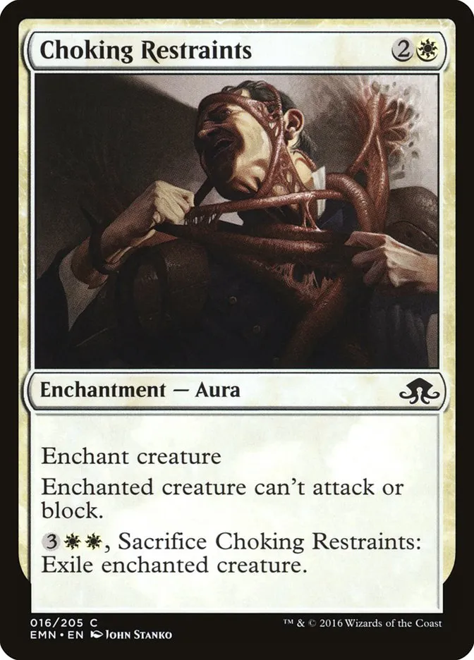 Choking Restraints Front Face