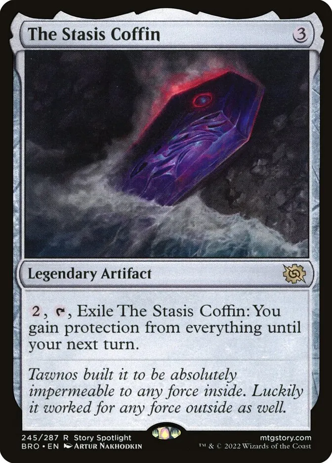 The Stasis Coffin Front Face