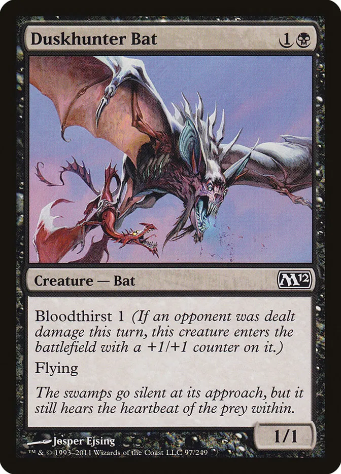 Duskhunter Bat Front Face