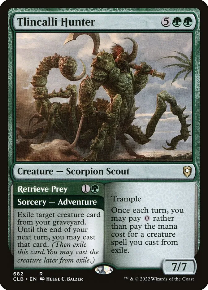 Tlincalli Hunter // Retrieve Prey Front Face