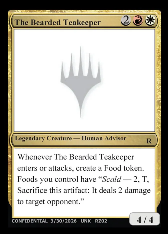The Bearded Teakeeper Front Face
