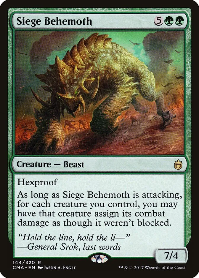 Siege Behemoth Front Face