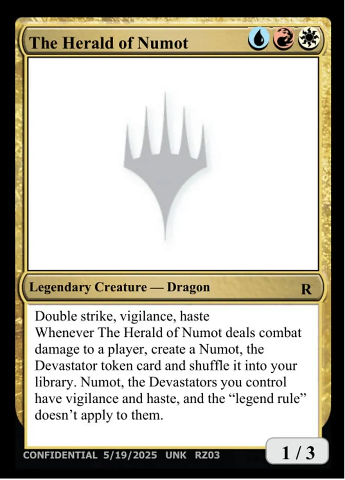 The Herald of Numot Front Face