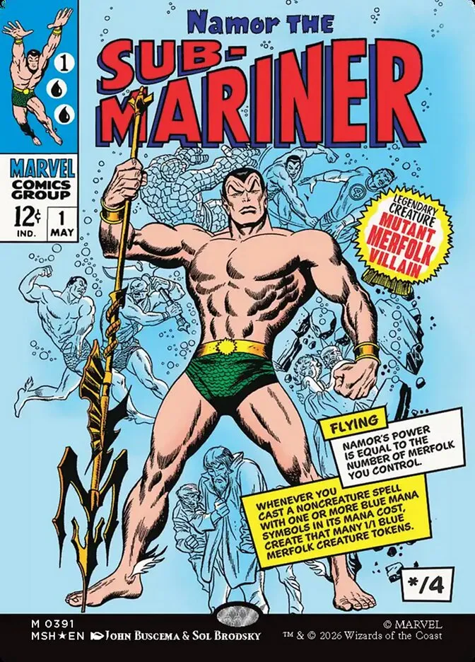 Namor the Sub-Mariner Front Face
