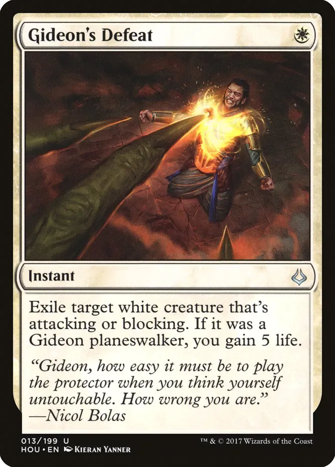 Gideon's Defeat Front Face